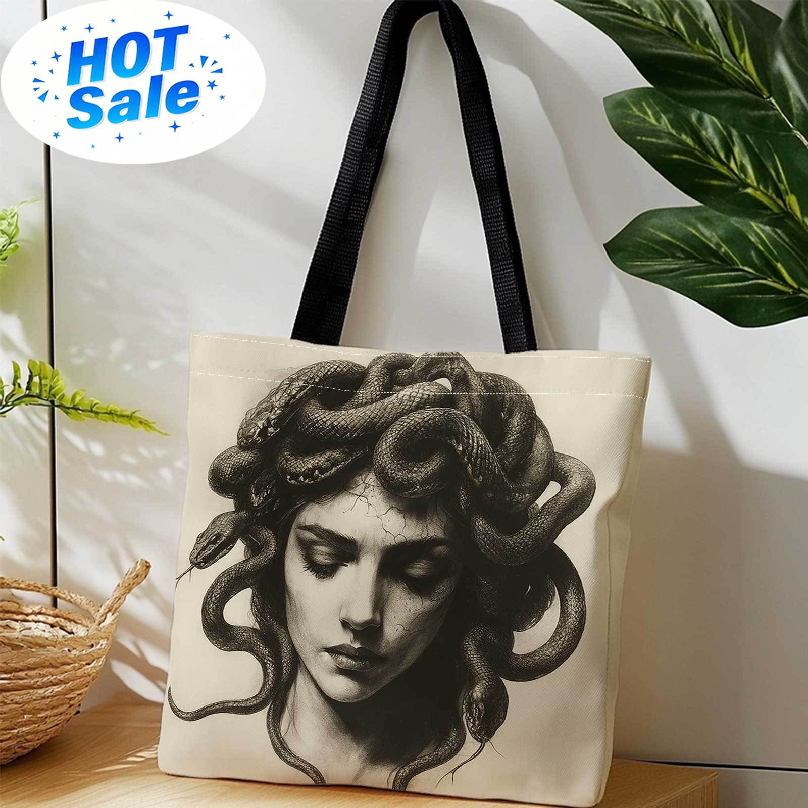 Reusable Bag - حقيبة تسوق مطبوعة على الوجهين +