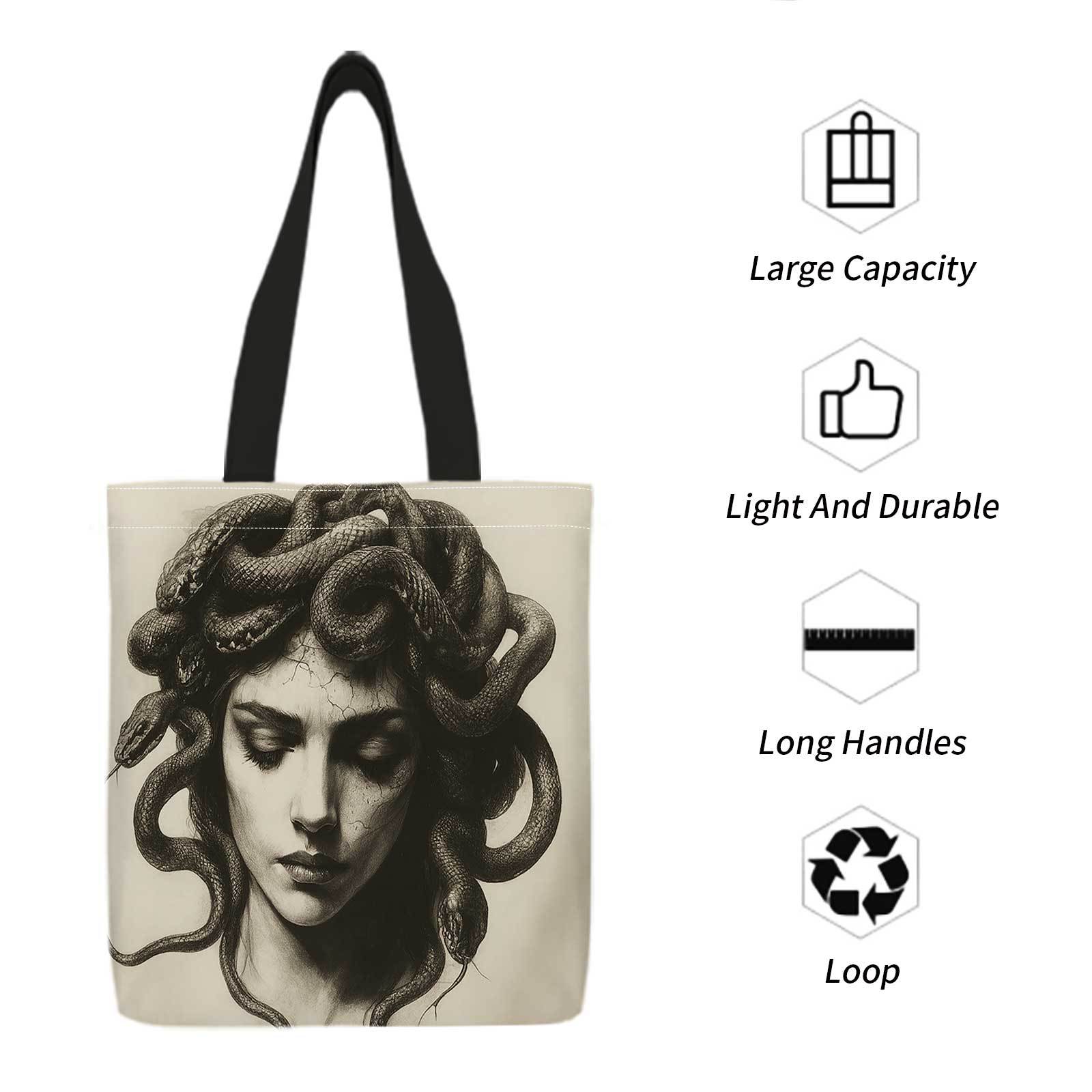 حقيبة تسوق مطبوعة على الوجهين  - مراجعة Reusable Bag وسعره