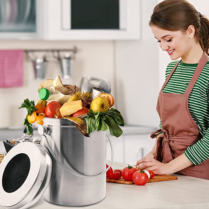 16 قطعة من فلاتر دلو السماد ال - مراجعة Compost Bin وسعره