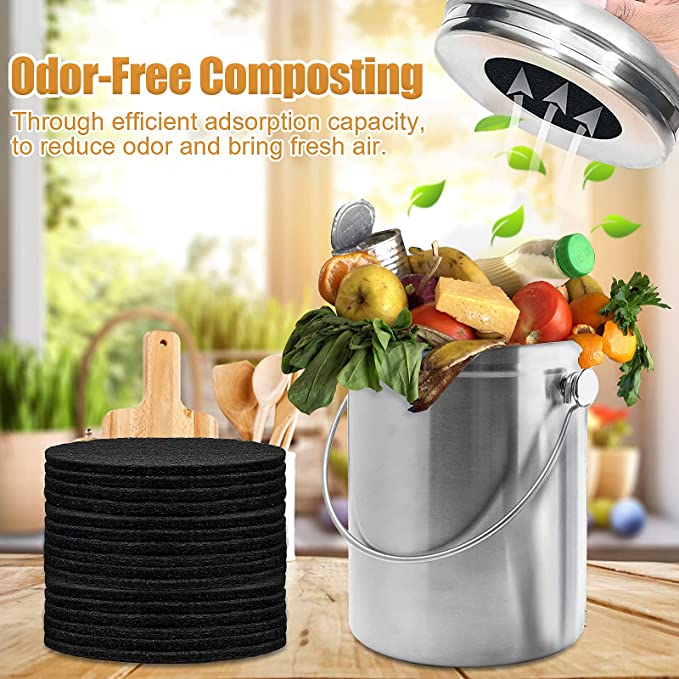 16 قطعة من فلاتر دلو السماد ال - مراجعة Compost Bin وسعره