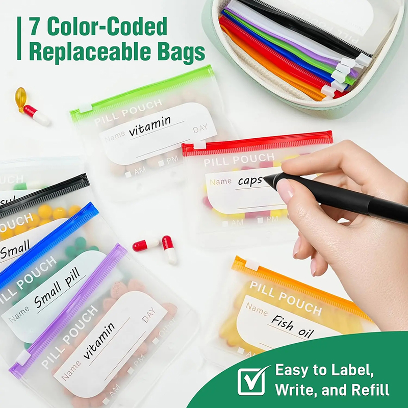 7/14 حقيبة لتنظيم الأدوية الأس - مراجعة Reusable Bag وسعره