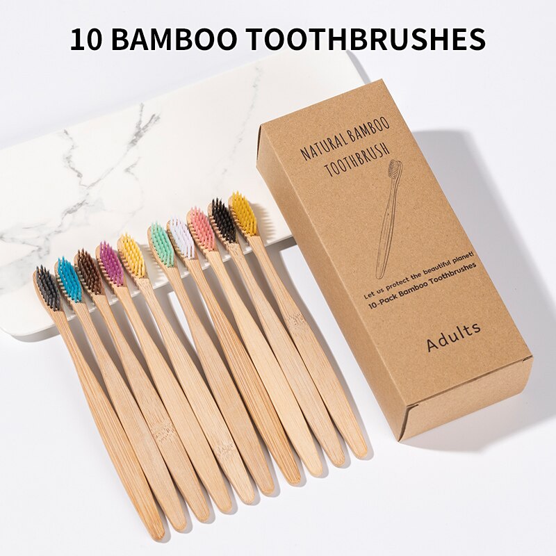 مجموعة فرش أسنان من الخيزران م - مراجعة Bamboo Toothbrush وسعره